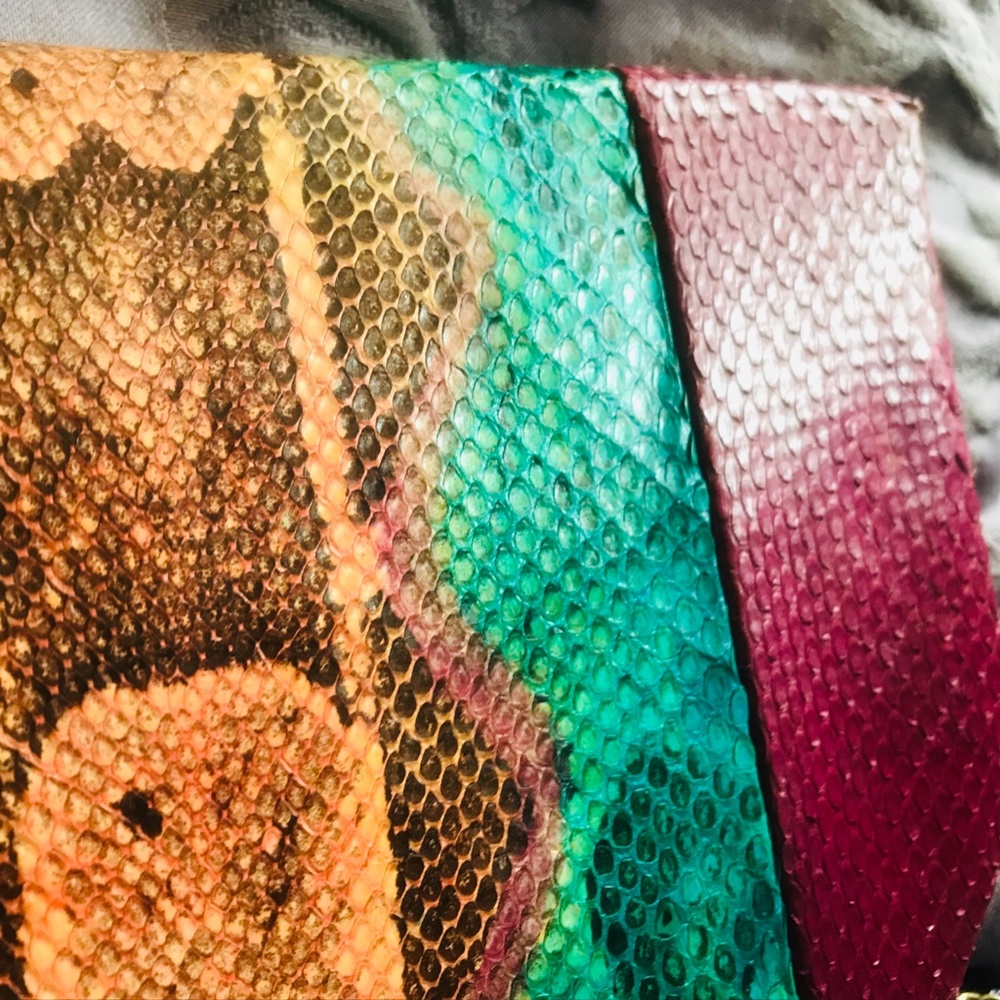 Sexy Vintage Jacomo Exotic-Mix Skin Handbag - Picture 5 of 14